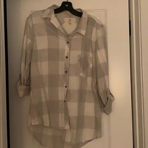 Gray and White Soft Flannel!